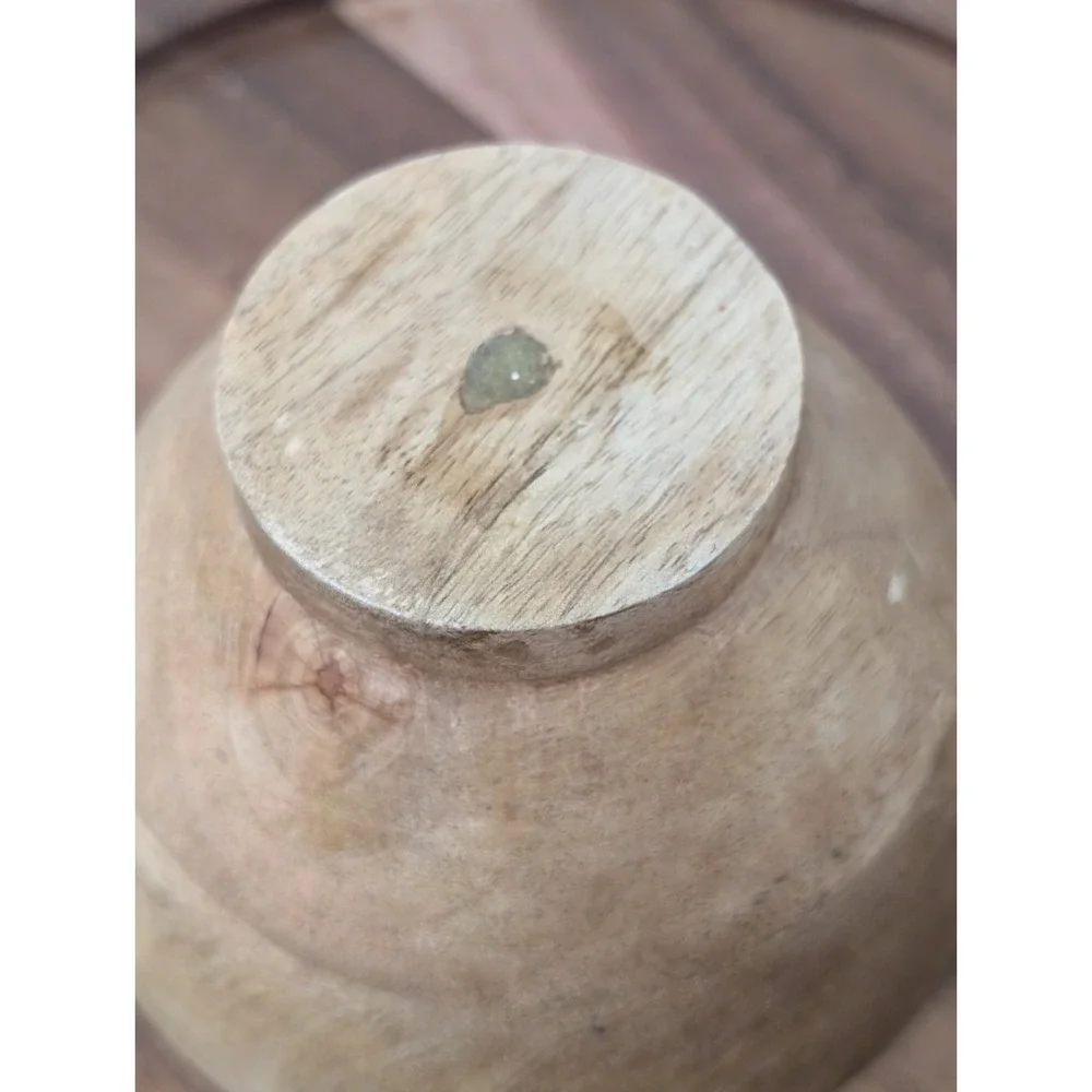 Fall Pumpkin Themed Wooden Outside Bowl Trinket‎ Dish Home Decor